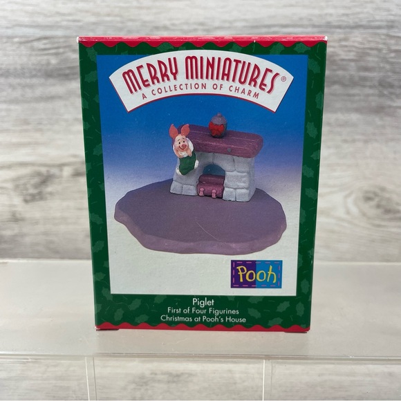 Hallmark Merry Minatures 1999 CHRISTMAS at POOH's HOUSE Disney set of 4 - Picture 2 of 10